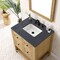 James Martin Vanities Breckenridge 30in Single Vanity, Light Natural Oak w/ 3 CM Charcoal Soapstone Top 330-V30-LNO-3CSP - alternate 3